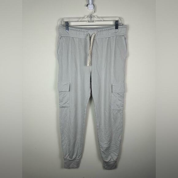 MONROW Cargo Jogger Light Weight Modal Pima General Grey Size Small EUC - Picture 1 of 6